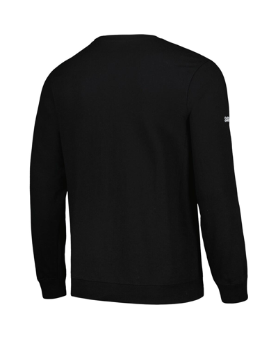 Shop Stitches Men's  Black Miami Marlins Pullover Sweatshirt