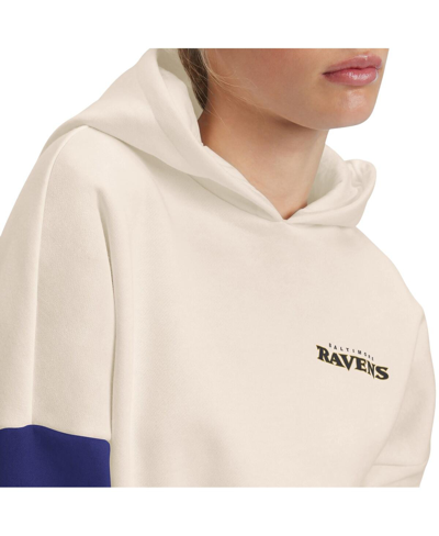 Tommy Hilfiger Women's  Cream, Purple Minnesota Vikings Harriet Pullover Hoodie In Cream,purple