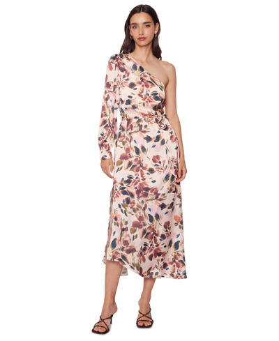 Shop Lost + Wander Women's Thea Floral-print One-shoulder Maxi Dress In Cream Floral Multi