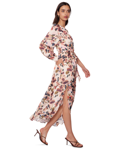 Shop Lost + Wander Women's Thea Floral-print One-shoulder Maxi Dress In Cream Floral Multi