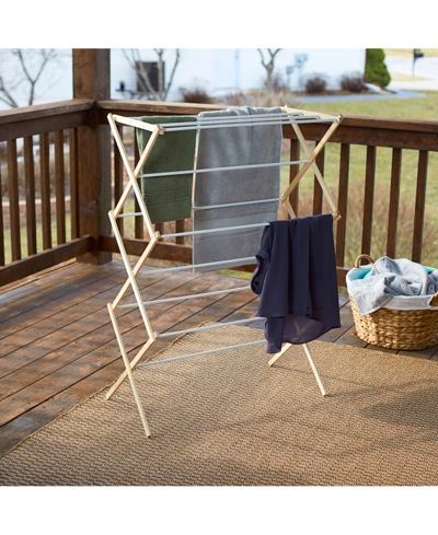 Shop Household Essentials Wood Clothes Dryer White Dowel In Natural
