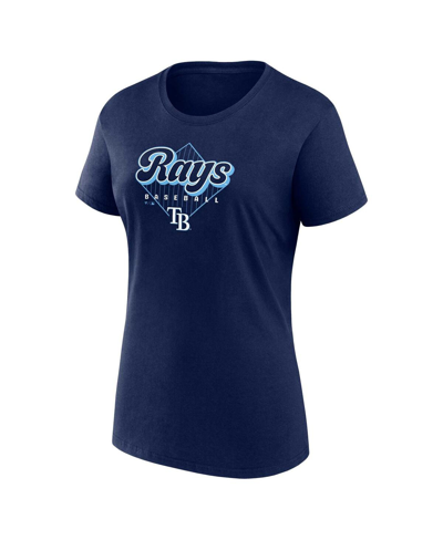 Fanatics Women's  Light Blue, Navy Tampa Bay Rays T-shirt Combo Pack In Light Blue,navy