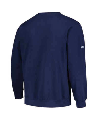 Shop Stitches Men's  Navy Seattle Mariners Pullover Sweatshirt