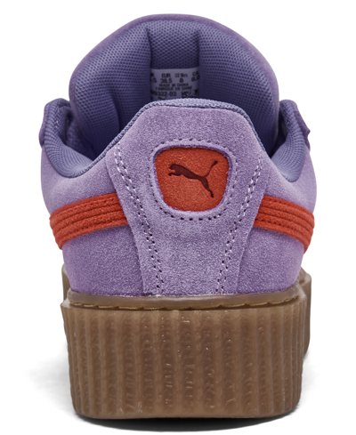 Shop Puma Fenty X  Women's Creeper Phatty Casual Sneakers From Finish Line In Lavender Alert,burnt Red