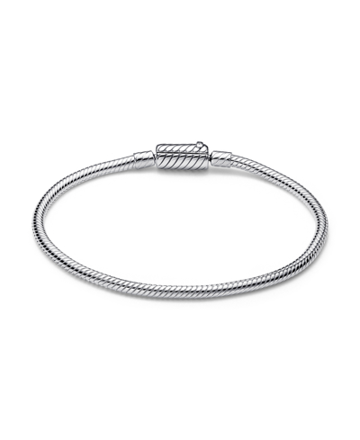 Pandora Sterling Silver Snake Chain Bracelet In Silver