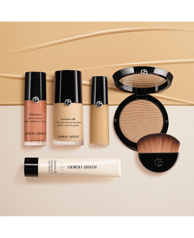 Shop Giorgio Armani Armani Beauty Fluid Sheer Glow Enhancer Highlighter Makeup, Travel Size In Peach Blush