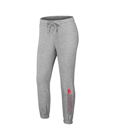 Wear By Erin Andrews Gray Boston Red Sox  Knitted Lounge Set In Gray