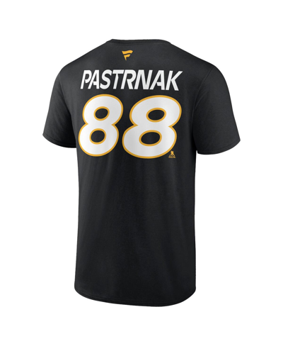 Fanatics Branded David Pastrnak Black Boston Bruins Authentic Pro Prime Name & Number T-shirt In Black