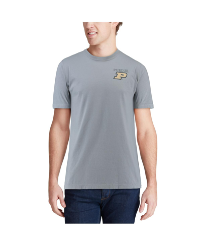 Shop Image One Men's Gray Purdue Boilermakers Team Comfort Colors Campus Scenery T-shirt