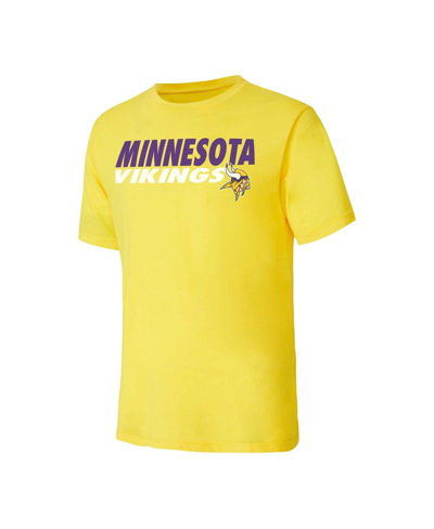 Shop Concepts Sport Men's  Purple, Gold Minnesota Vikings Meter T-shirt And Shorts Sleep Set In Purple,gold