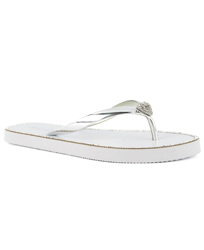 Shop Juicy Couture Women's Selfless Flip Flop In White