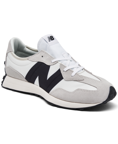 Shop New Balance Big Kids 327 Casual Sneakers From Finish Line In Gray,black