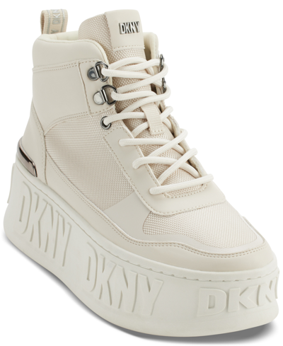 Dkny high hotsell top wedge sneakers