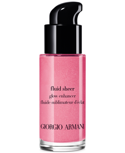 Shop Giorgio Armani Armani Beauty Fluid Sheer Glow Enhancer Highlighter Makeup, Travel Size In Soft-pink Blush