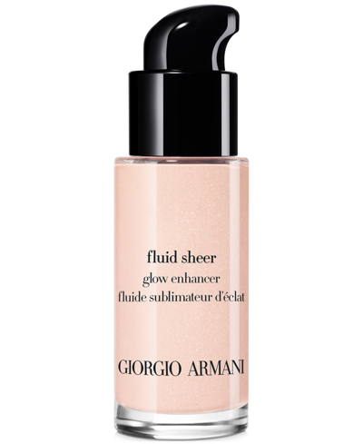 Shop Giorgio Armani Armani Beauty Fluid Sheer Glow Enhancer Highlighter Makeup, Travel Size In Pink Pearl