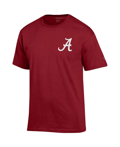 Shop Champion Men's  Crimson Alabama Crimson Tide Team Stack 2-hit T-shirt