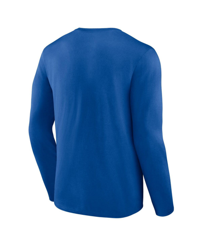 Fanatics Branded Royal New York Giants Big & Tall Wordmark Long Sleeve T-shirt In Royal