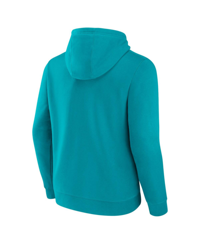 Fanatics Branded  Teal Charlotte Hornets Primary Logo Pullover Hoodie In Teal