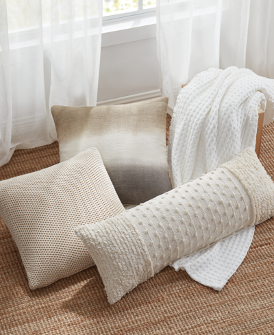 Dkny Waffle Cotton Throw Blanket In White