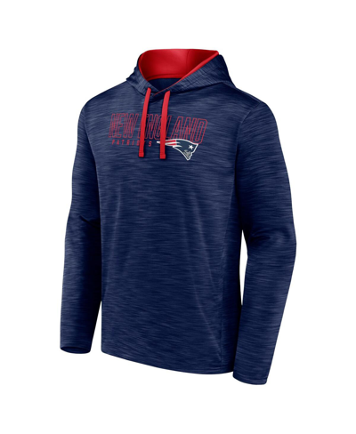 Fanatics Men's  Heather Navy New England Patriots Hook And Ladder Pullover Hoodie In Heather Navy