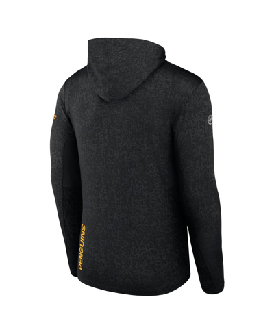 Fanatics Branded  Black Pittsburgh Penguins Authentic Pro Lightweight Pullover Hoodie In Black