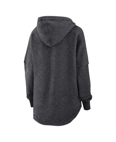 Fanatics Branded Charcoal Las Vegas Raiders Lounge Helmet Arch Pullover Hoodie In Charcoal