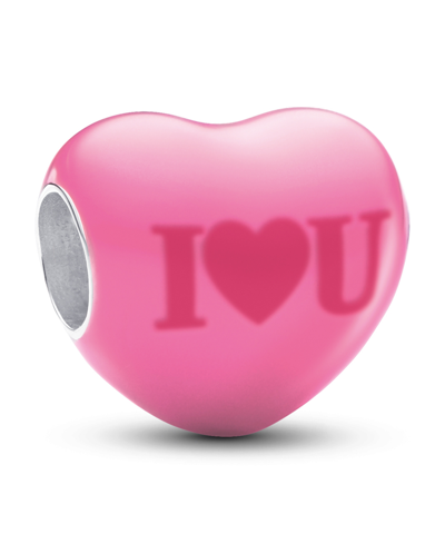 Pandora Sterling Silver With Color Changing Heart Charm In Red,pink