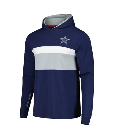 Shop Tommy Hilfiger Men's  Navy Dallas Cowboys Morgan Long Sleeve Hoodie T-shirt