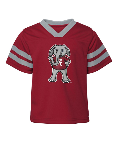 Outerstuff Infant Boys And Girls Crimson Alabama Crimson Tide Two-piece Red Zone Jersey And Pants Set In Crimson