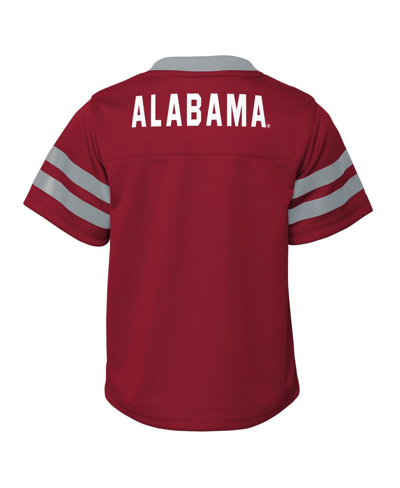 Outerstuff Infant Boys And Girls Crimson Alabama Crimson Tide Two-piece Red Zone Jersey And Pants Set In Crimson