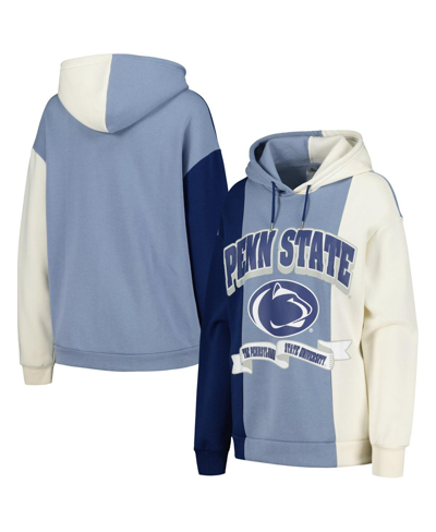 Shop Gameday Couture Women's  Navy Penn State Nittany Lions Hall Of Fame Colorblock Pullover Hoodie