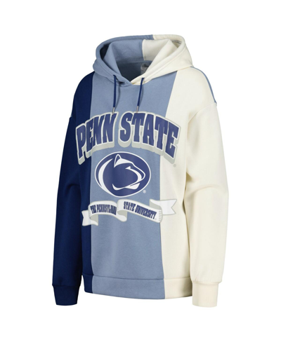 Shop Gameday Couture Women's  Navy Penn State Nittany Lions Hall Of Fame Colorblock Pullover Hoodie