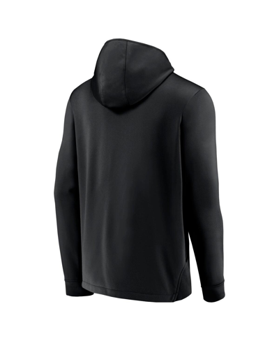 Fanatics Branded Black Boston Bruins Centennial Lockup Authentic Pro Pullover Hoodie In Black
