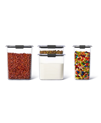 Rubbermaid Brilliance 8-pc. Container Set In Black