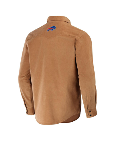 Fanatics Men's Nfl X Darius Rucker Collection By  Tan Los Angeles Chargers Western Full-snap Shirt In Tan