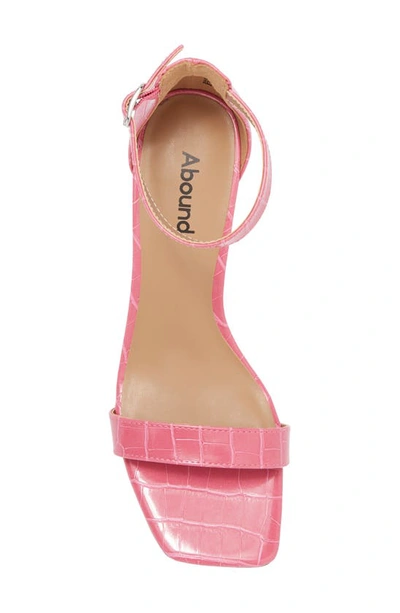 Shop Abound Finn Ankle Strap Sandal In Medium Pink Croco