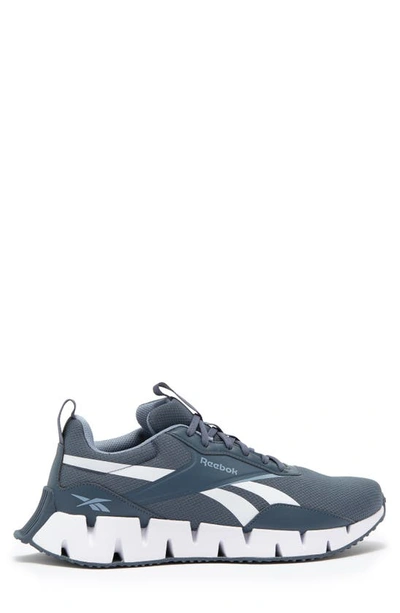 Shop Reebok Zig Dynamica Sneaker In Grey/ Blue/ White