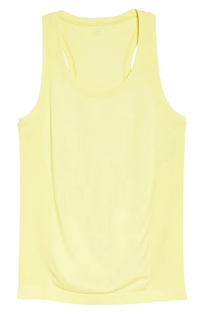 Shop Sweaty Betty Athlete 2.0 Seamless Workout Tank In Sherbet Yellow