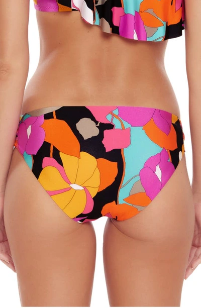 Shop Trina Turk Shirred Side Tab Hipster Bikini Bottoms In Multi