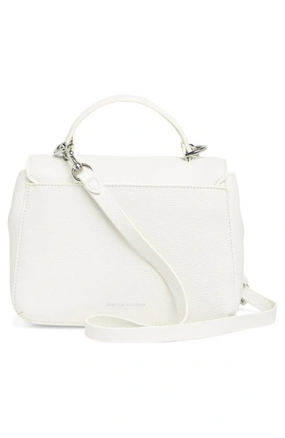 Shop Rebecca Minkoff Darren Top Handle Convertible Bag In Optic White