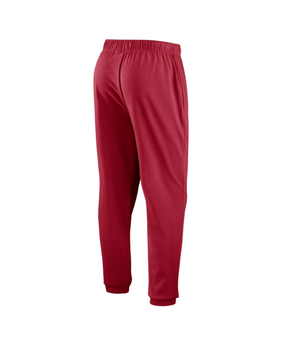 Shop Fanatics Men's  Crimson Oklahoma Sooners Chop Block Fleece Sweatpants