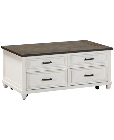 Shop Macy's Dawnwood 50" Wood Lift Top Cocktail Table, Created For  In White