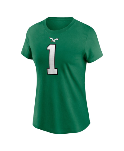 Nike Women's  Jalen Hurts Kelly Green Philadelphia Eagles Player Name And Number T-shirt In Kelly Green