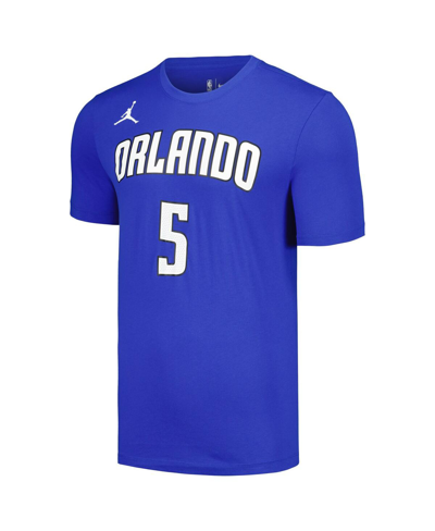 Jordan Men's  Paolo Banchero Blue Orlando Magic 2022/23 Statement Edition Name And Number T-shirt In Blue