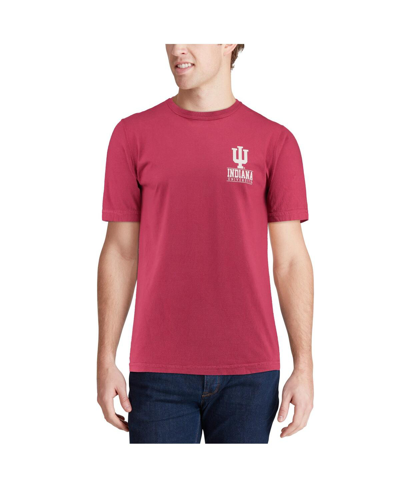 Image One Crimson Indiana Hoosiers Comfort Colors Campus Icon T-shirt In Crimson