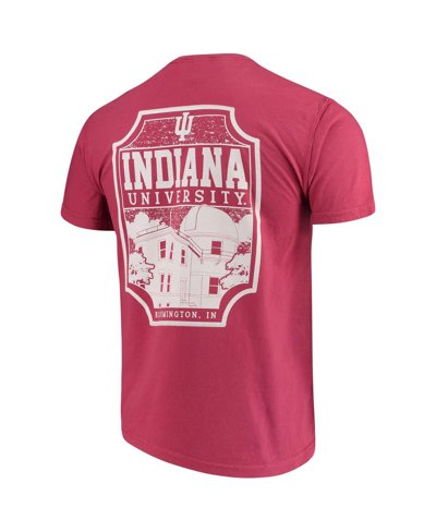 Image One Crimson Indiana Hoosiers Comfort Colors Campus Icon T-shirt In Crimson