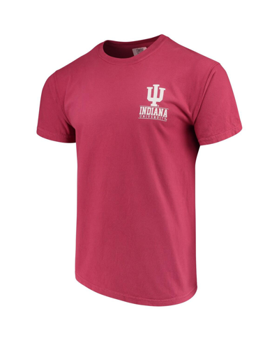 Shop Image One Men's Crimson Indiana Hoosiers Comfort Colors Campus Icon T-shirt