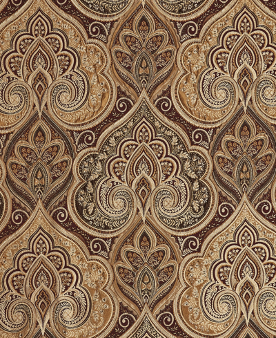 Five Queens Court Bordeaux Window Panel Pair, 50" X 95" In Crimson