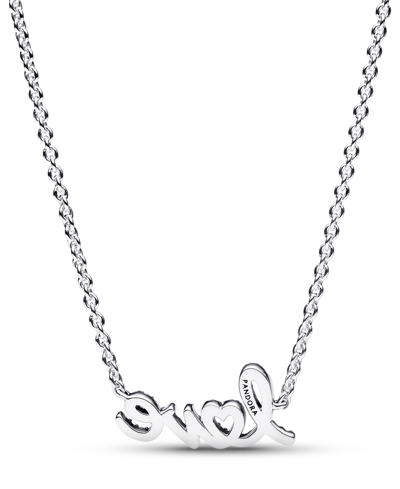Shop Pandora Sterling Silver With Clear Cubic Zirconia Love Collier Necklace