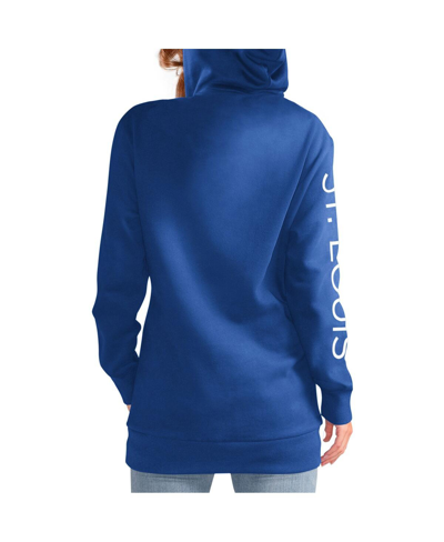 G-iii 4her By Carl Banks Blue St. Louis Blues Overtime Pullover Hoodie In Blue